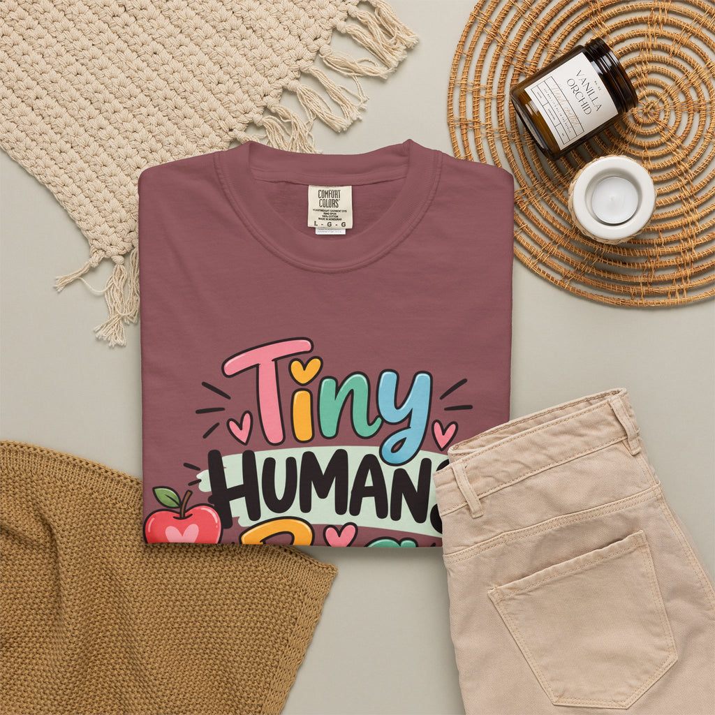 Tiny Humans Big Impact T-shirt | Teacher Kids Classroom Design
