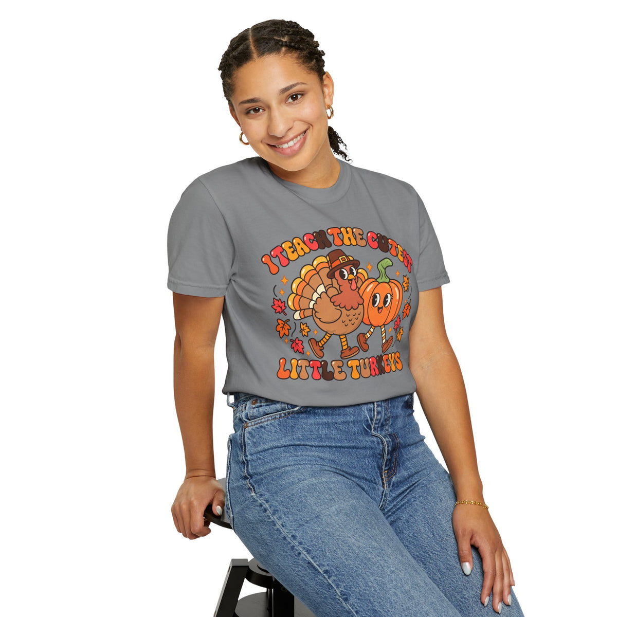 I Teach the Cutest Little Turkeys T-shirt | Thanksgiving Teacher Shirt