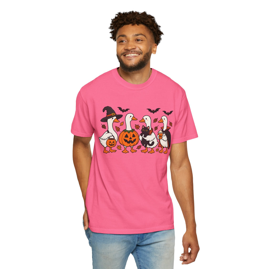 Halloween Ducks T-shirt | Geese in Costumes, Pumpkin Jack-O’-Lantern