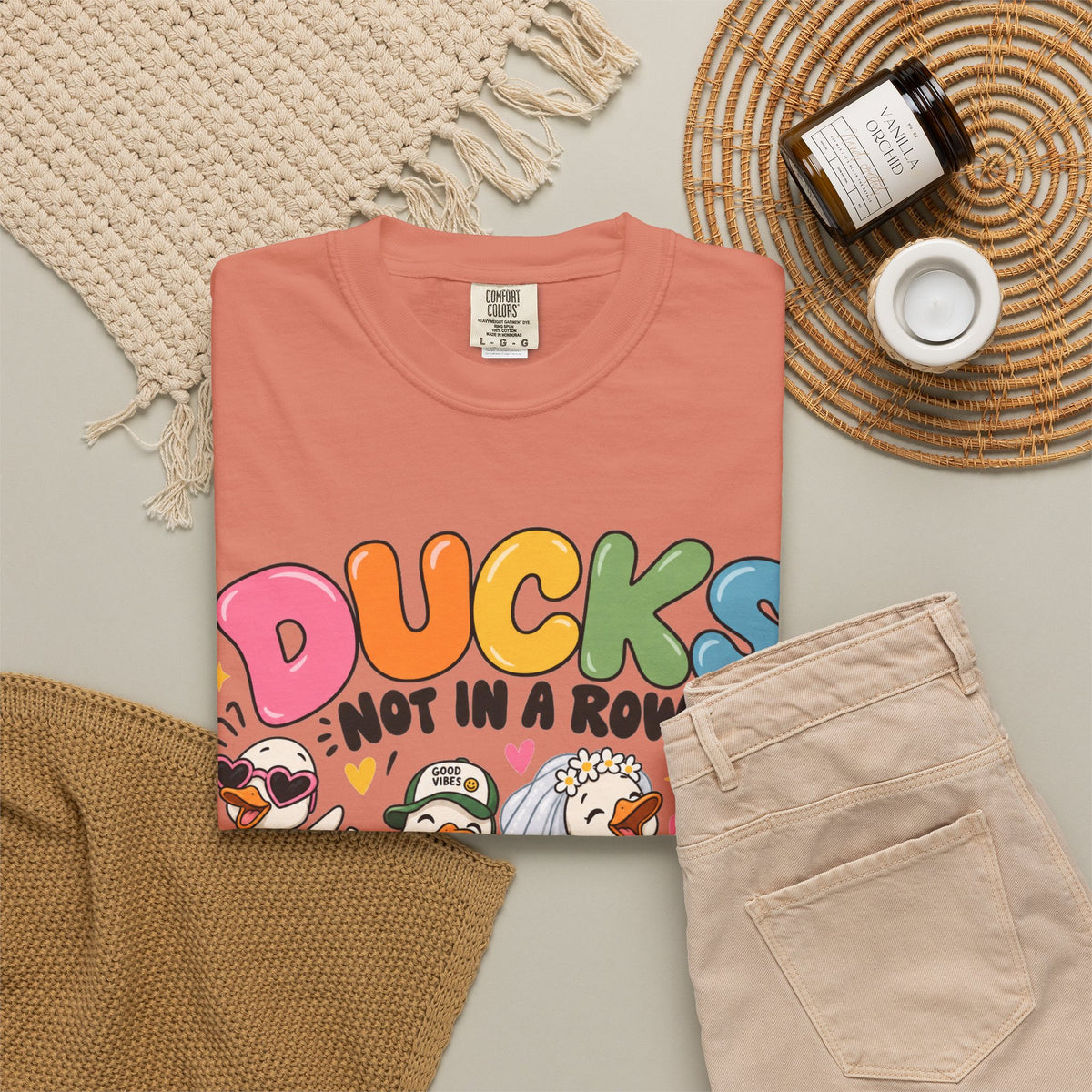 Ducks Not In A Row tee | Cute Duck Illustration T-Shirt, Different Paths Same Adventure