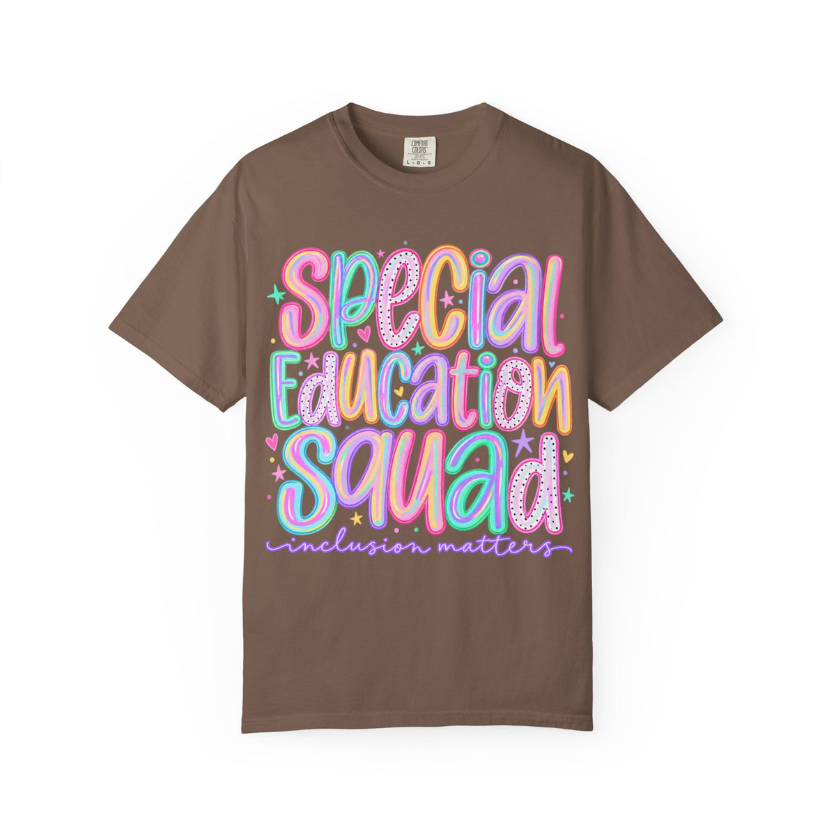 Special Education Squad T-Shirt | Inclusion Matters, Pastel Handlettering