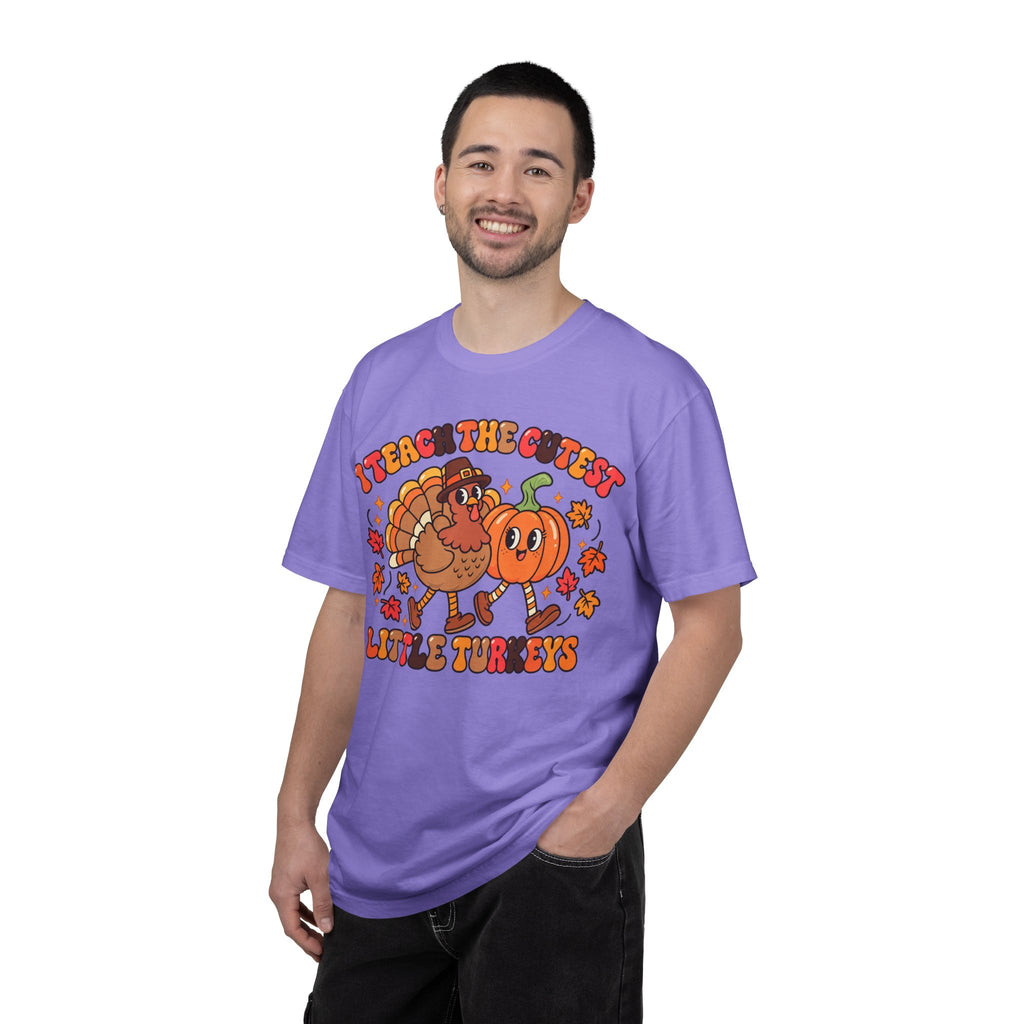 I Teach the Cutest Little Turkeys T-shirt | Thanksgiving Teacher Shirt