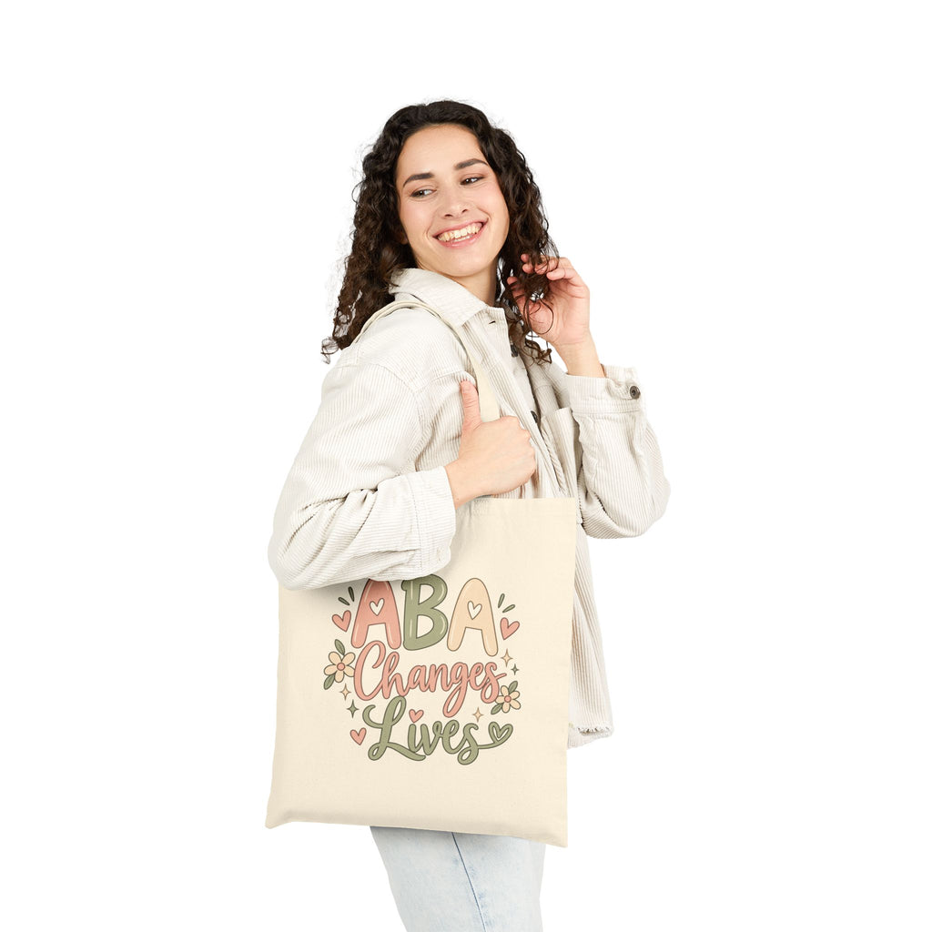 ABA Changes Lives Tote Bag | Therapist Appreciation, Behavioral Therapy Design