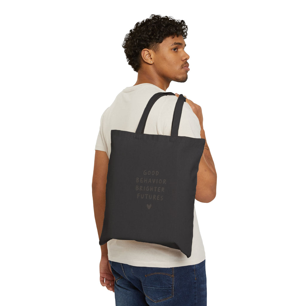 Good Behavior Brighter Futures tote bag | canvas school teacher tote