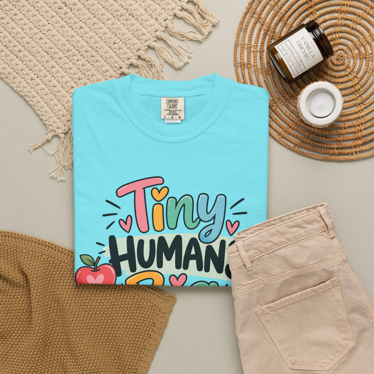 Tiny Humans Big Impact T-shirt | Teacher Kids Classroom Design