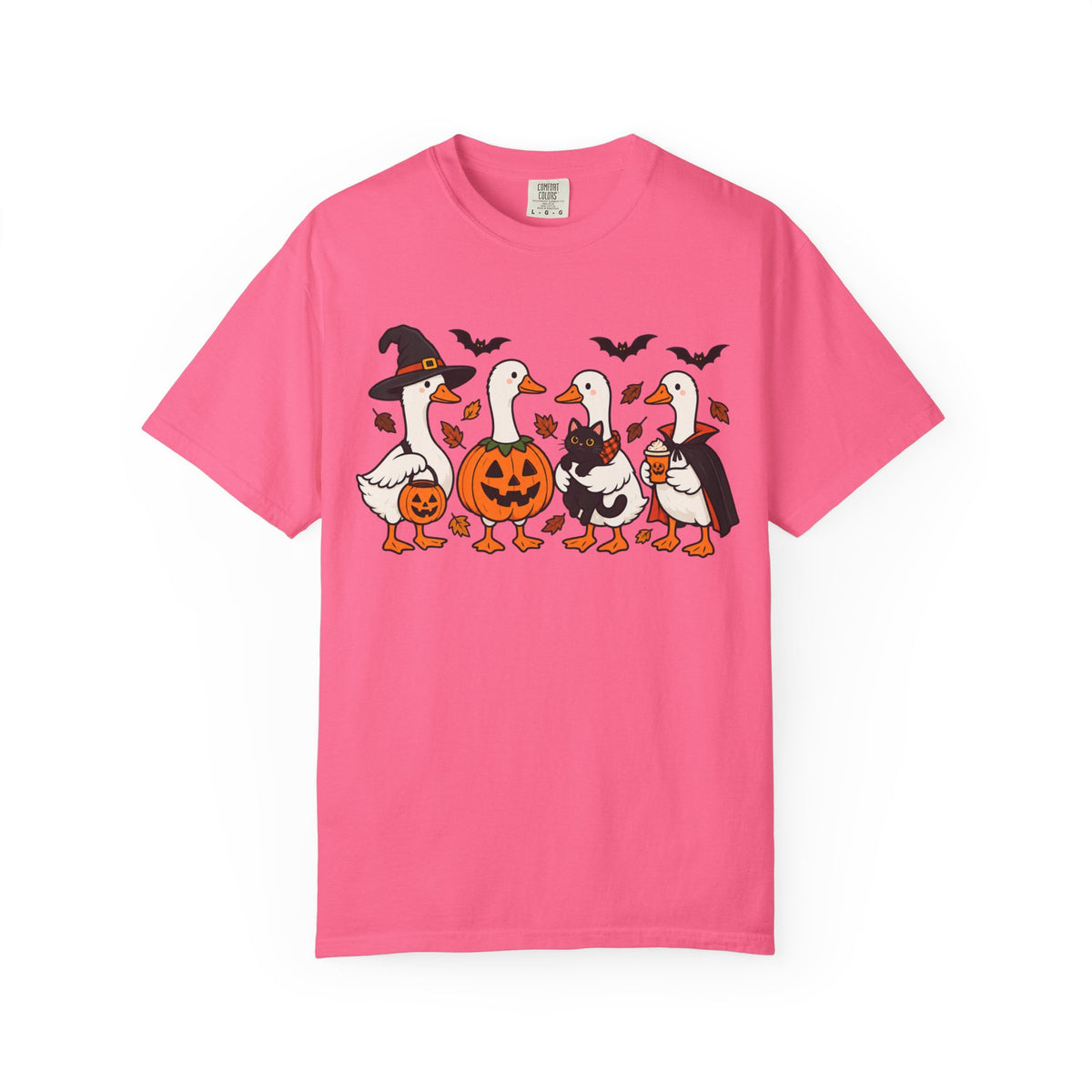 Halloween Ducks T-shirt | Geese in Costumes, Pumpkin Jack-O’-Lantern