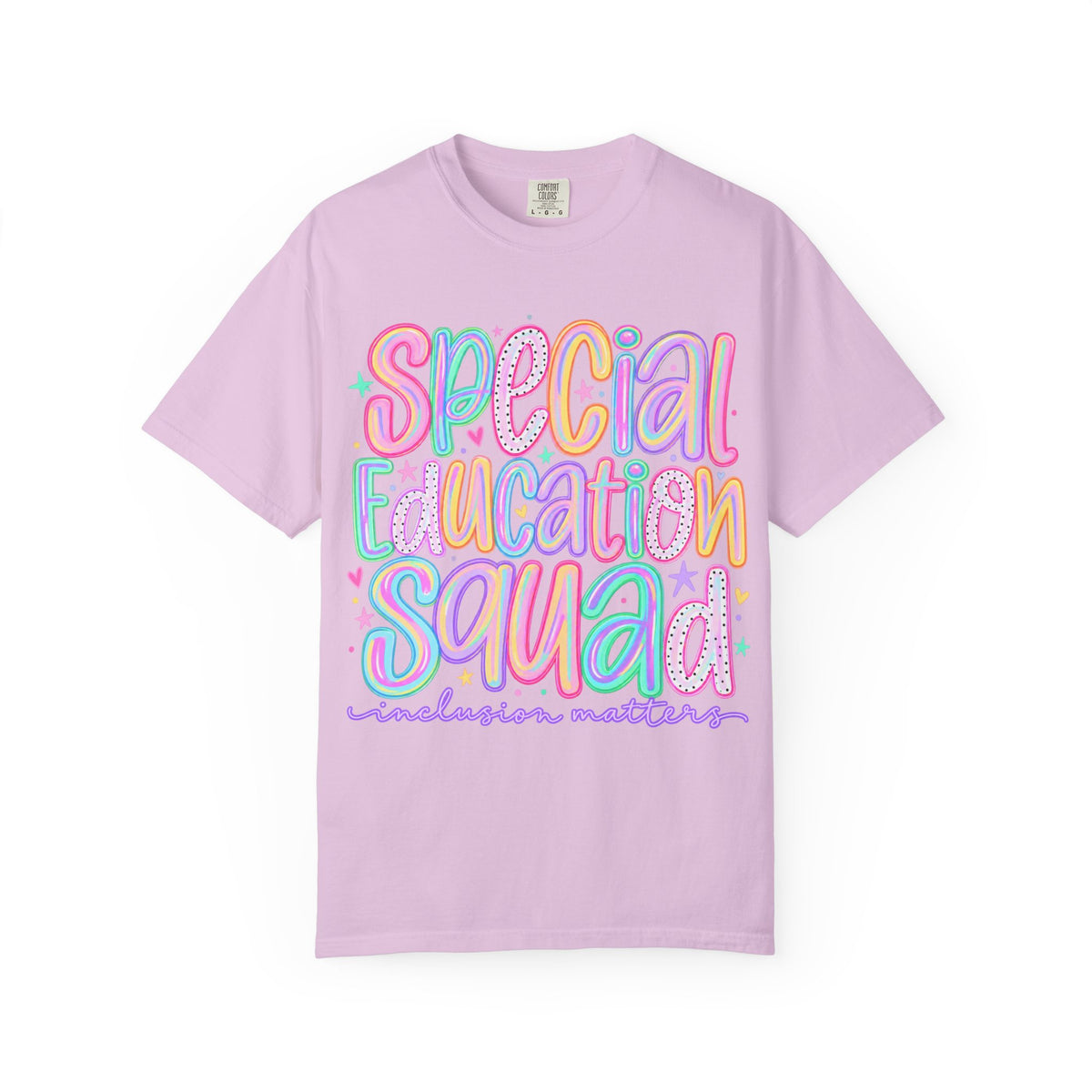 Special Education Squad T-Shirt | Inclusion Matters, Pastel Handlettering
