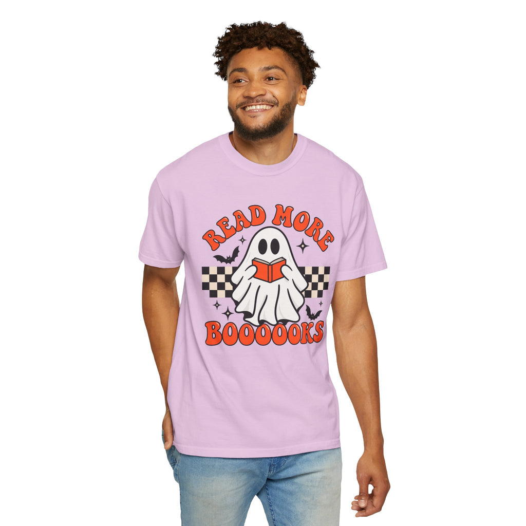 Read More Booooks ghost reading T-Shirt | Halloween book lover tee