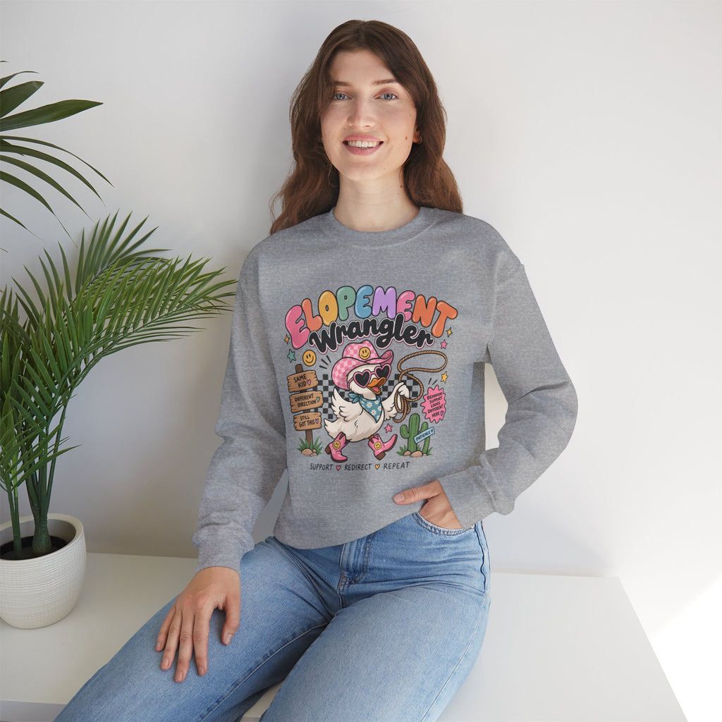 Elopement Wrangler sweatshirt | Cute Western Elopement Graphic Crewneck