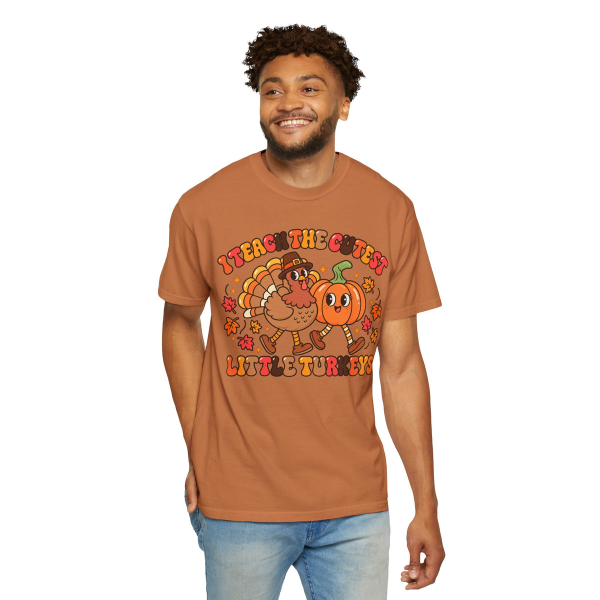 I Teach the Cutest Little Turkeys T-shirt | Thanksgiving Teacher Shirt