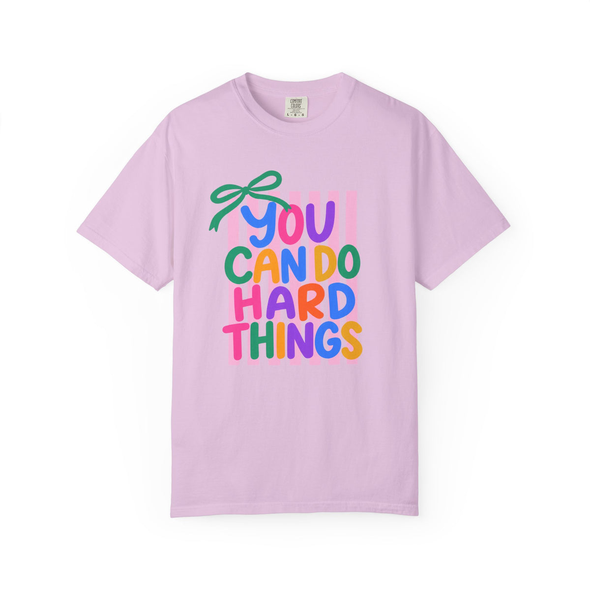 You Can Do Hard Things T-shirt | Colorful Motivational Typography
