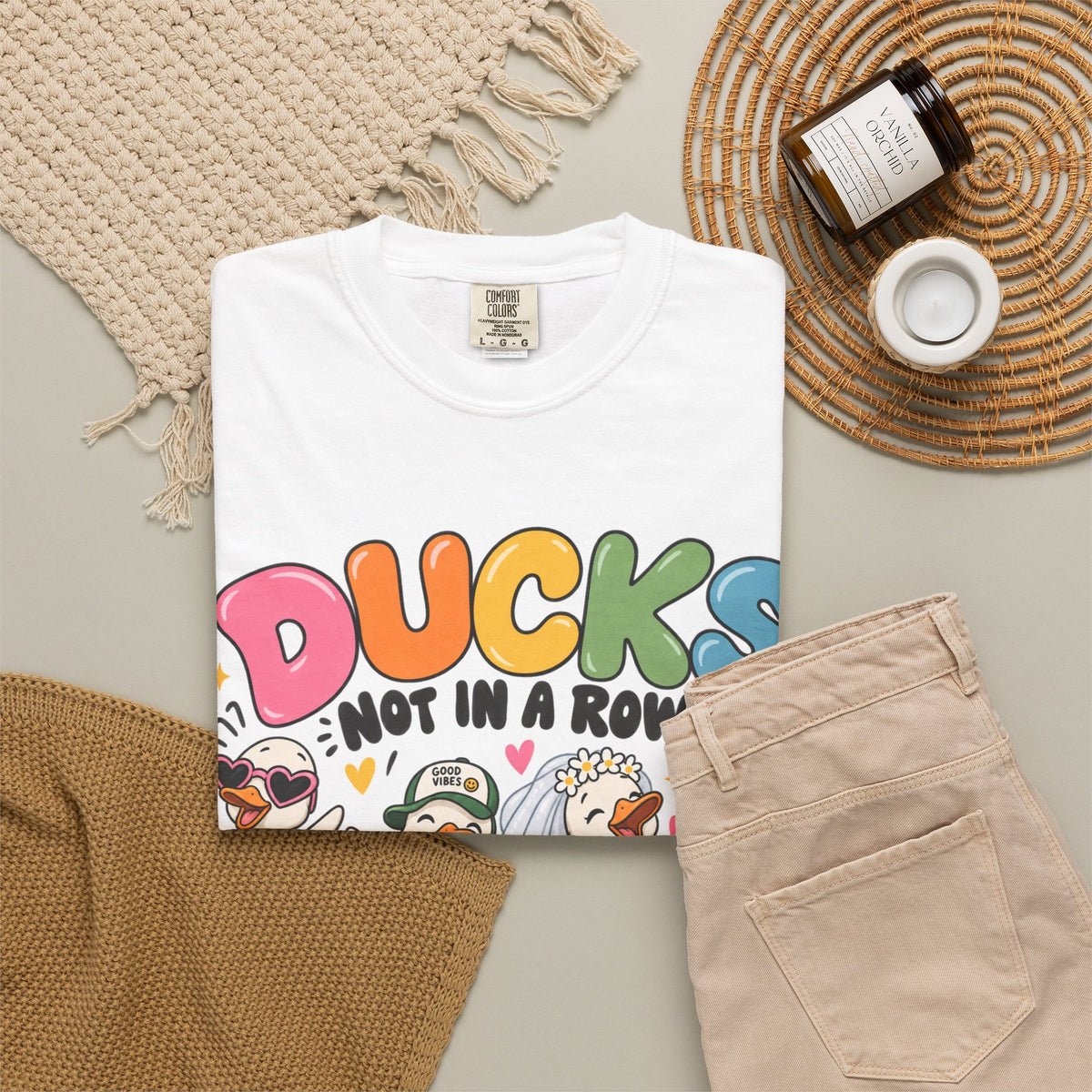 Ducks Not In A Row tee | Cute Duck Illustration T-Shirt, Different Paths Same Adventure