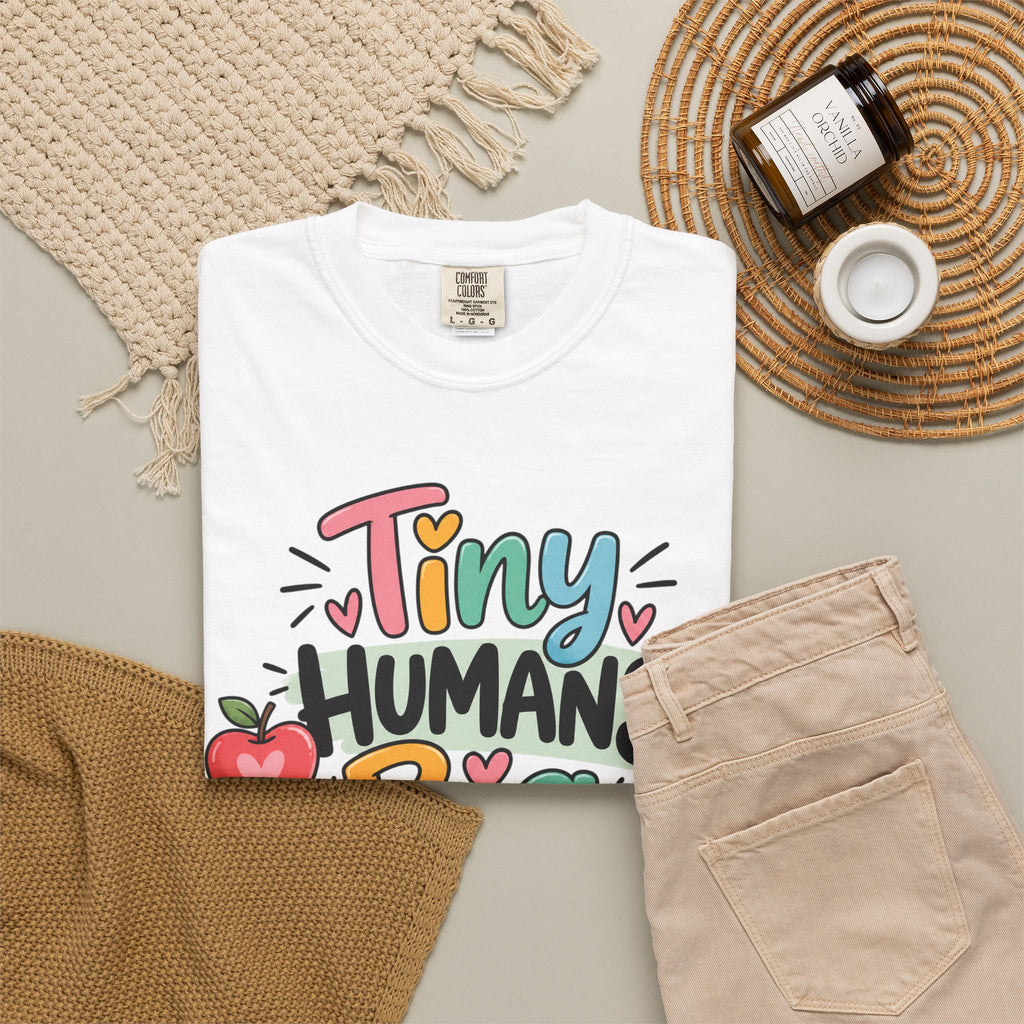 Tiny Humans Big Impact T-shirt | Teacher Kids Classroom Design