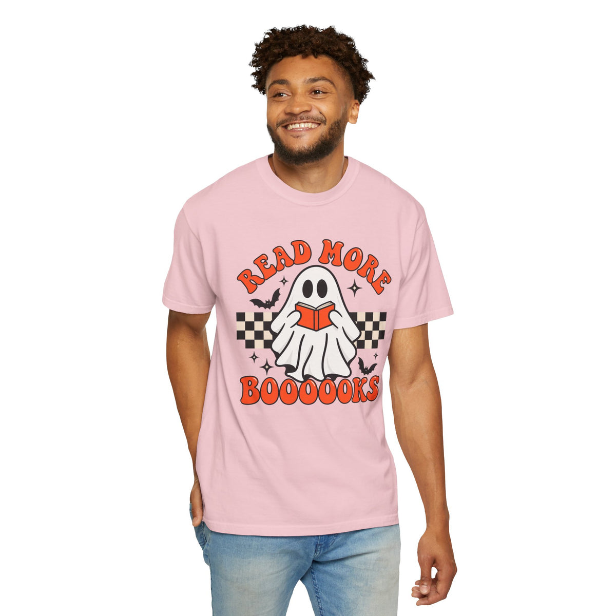 Read More Booooks ghost reading T-Shirt | Halloween book lover tee