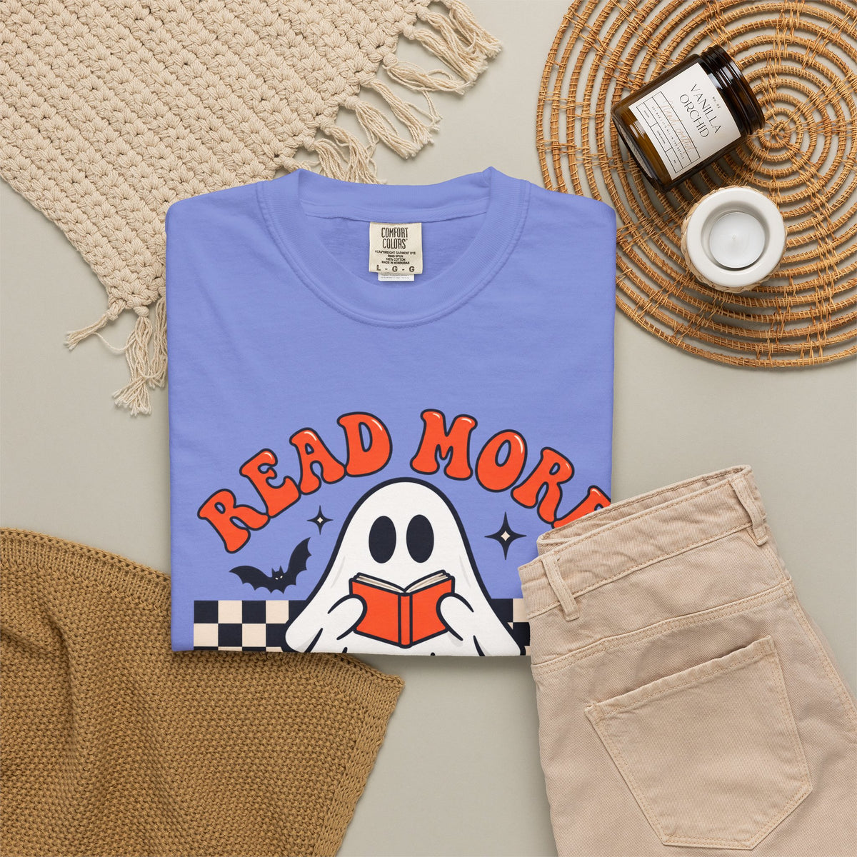 Read More Booooks ghost reading T-Shirt | Halloween book lover tee