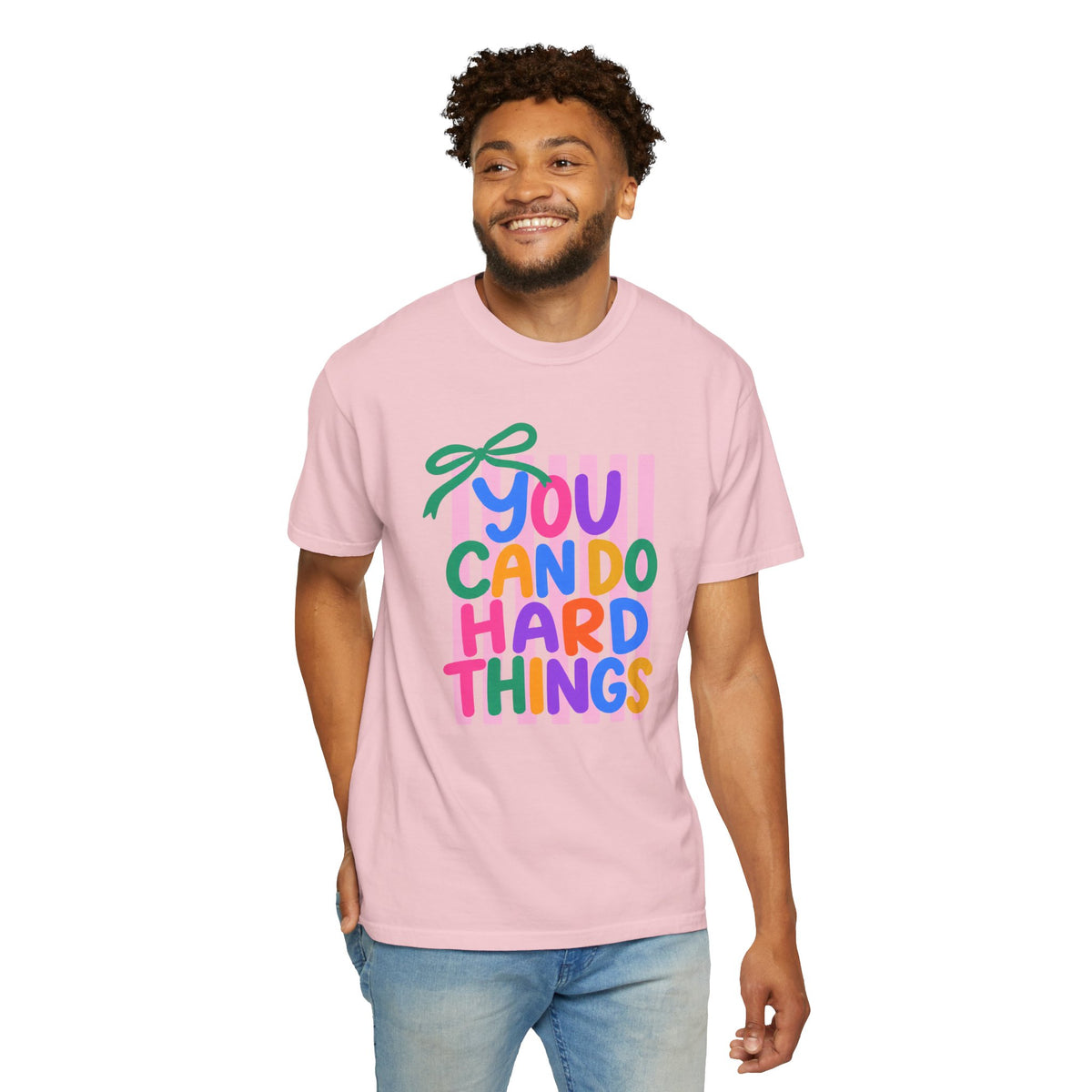 You Can Do Hard Things T-shirt | Colorful Motivational Typography