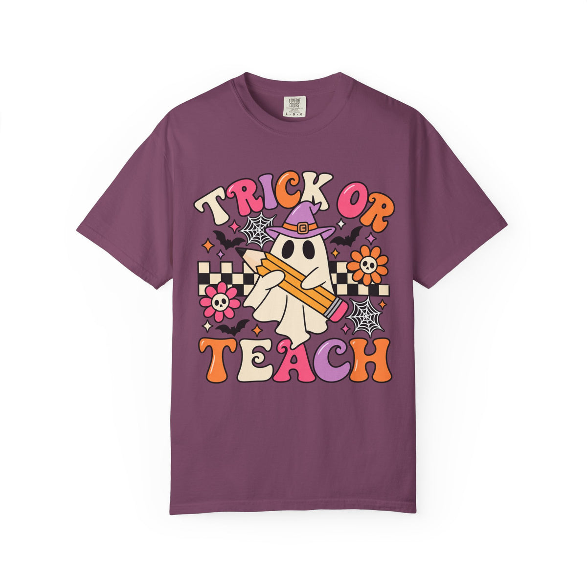 Trick or Teach ghost Halloween T-Shirt | Teacher Halloween shirt
