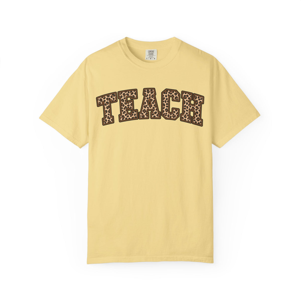 Leopard Print TEACH T-Shirt | Teacher Shirt, Animal Print Typography