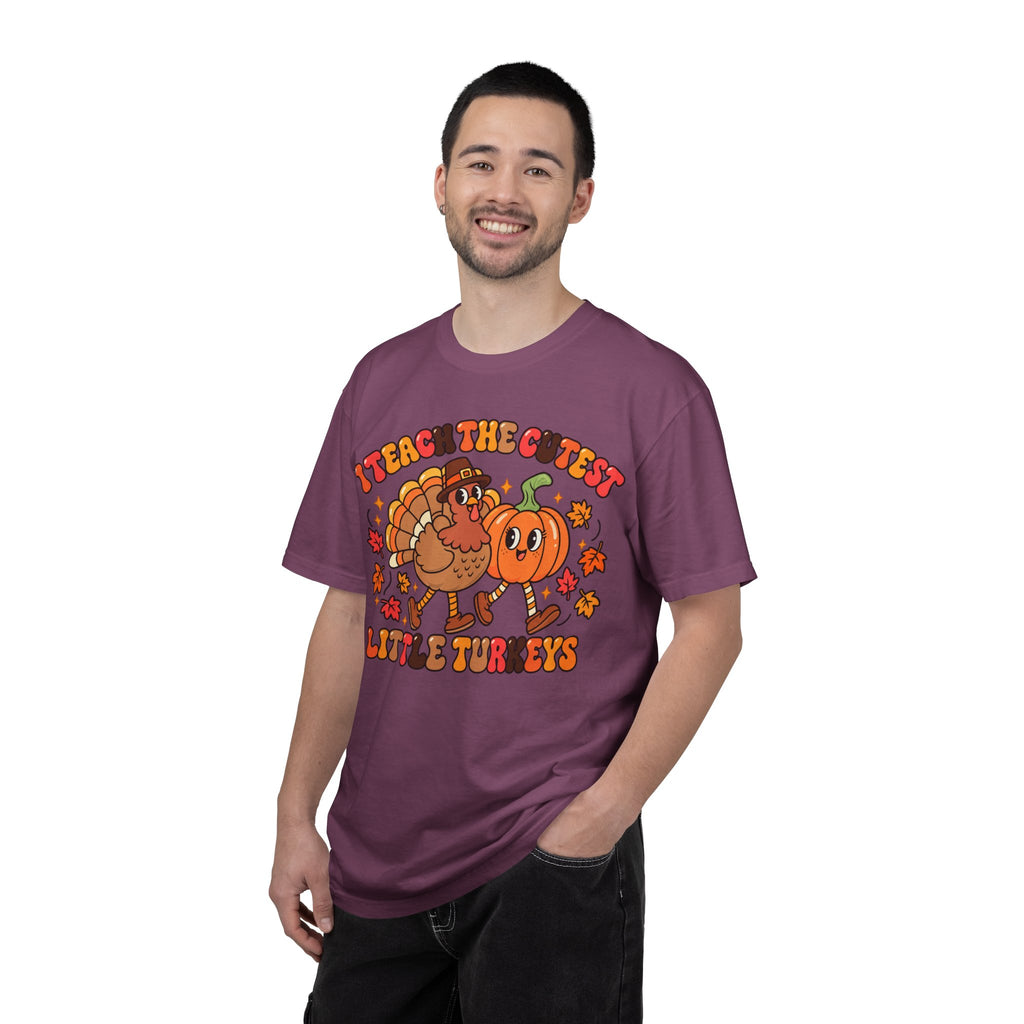 I Teach the Cutest Little Turkeys T-shirt | Thanksgiving Teacher Shirt