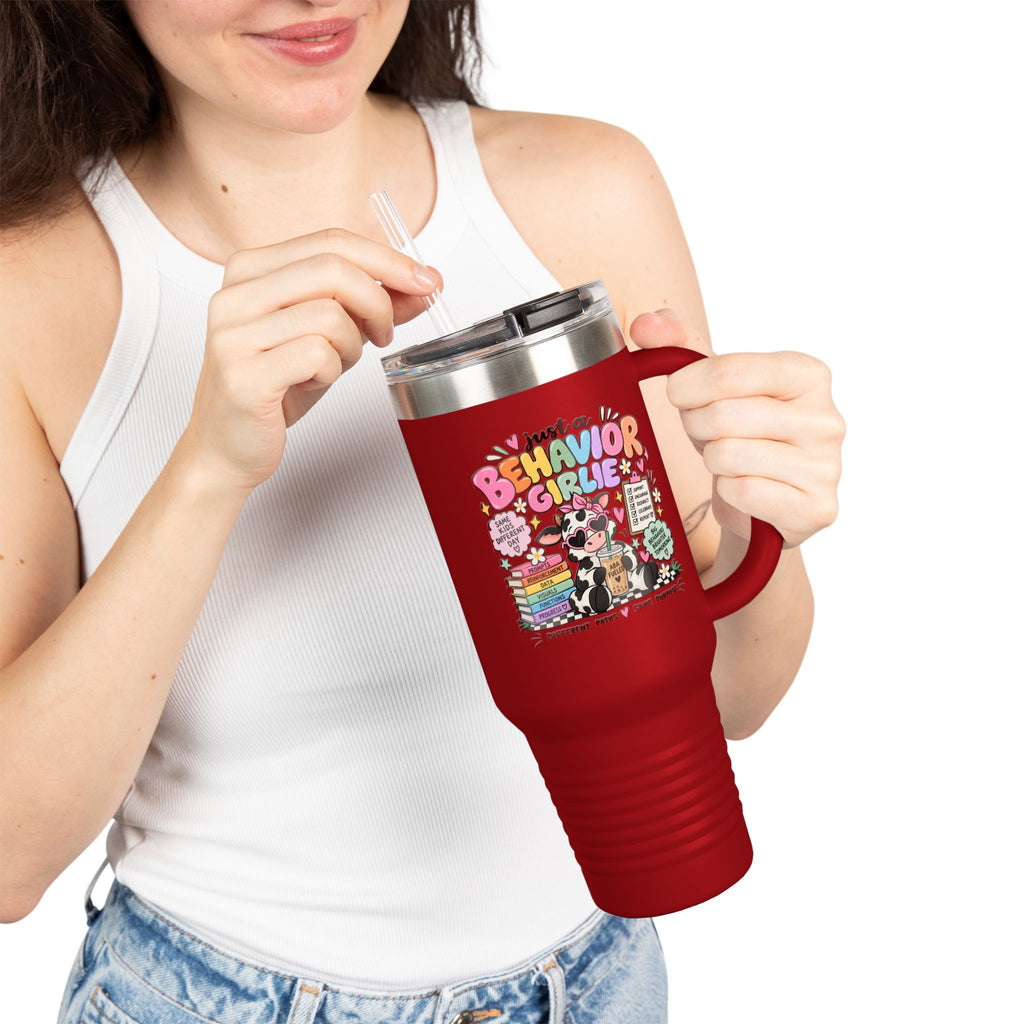 Just a Behavior Crate Mom travel mug | 40oz insulated tumbler