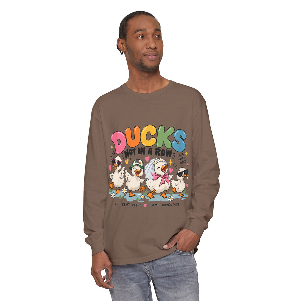 Unisex Garment-dyed Long Sleeve T-Shirt