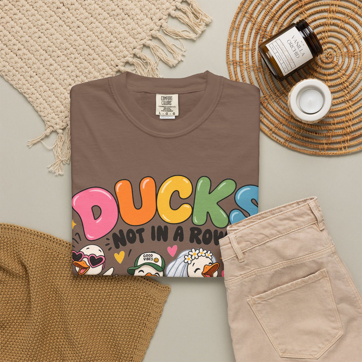 Ducks Not In A Row tee | Cute Duck Illustration T-Shirt, Different Paths Same Adventure