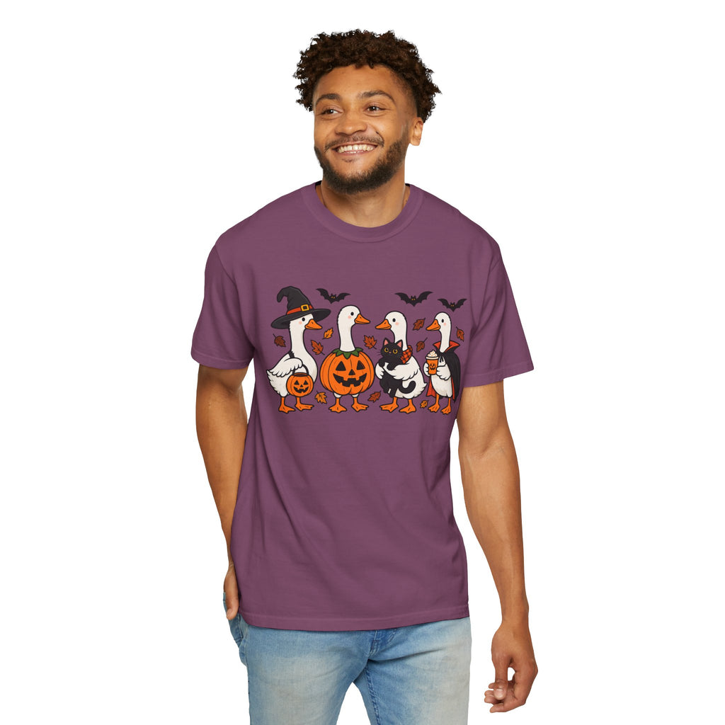 Halloween Ducks T-shirt | Geese in Costumes, Pumpkin Jack-O’-Lantern