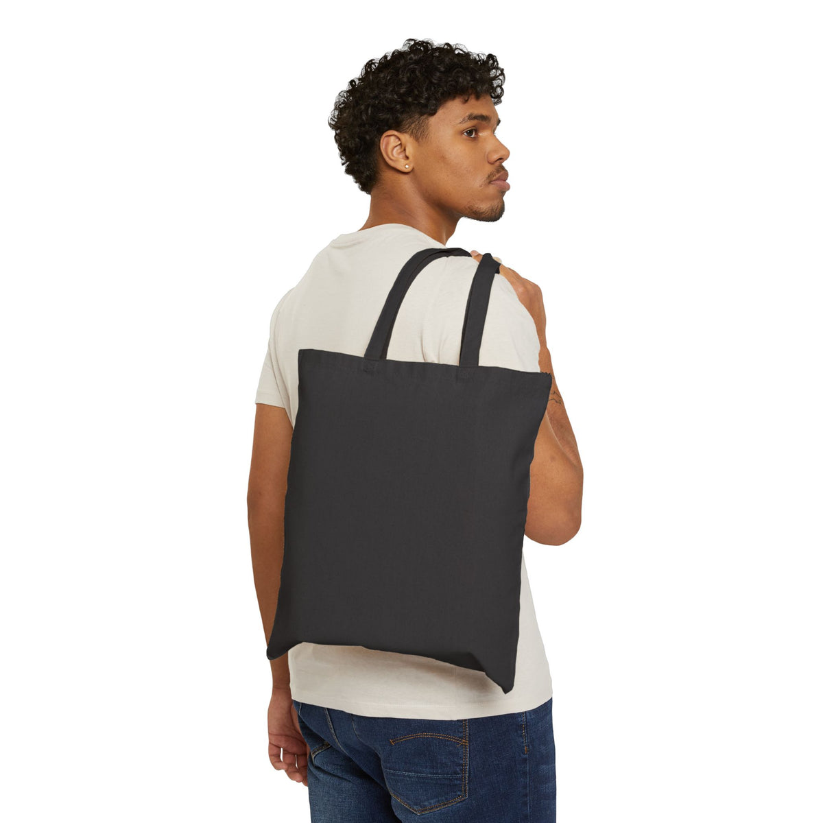 Cotton Tote Bag — "Pair First, Teach Second" Retro Floral Teacher Tote
