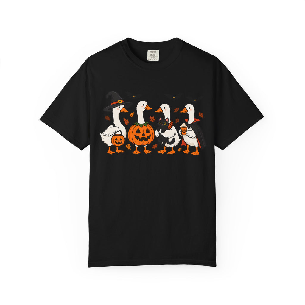 Halloween Ducks T-shirt | Geese in Costumes, Pumpkin Jack-O’-Lantern