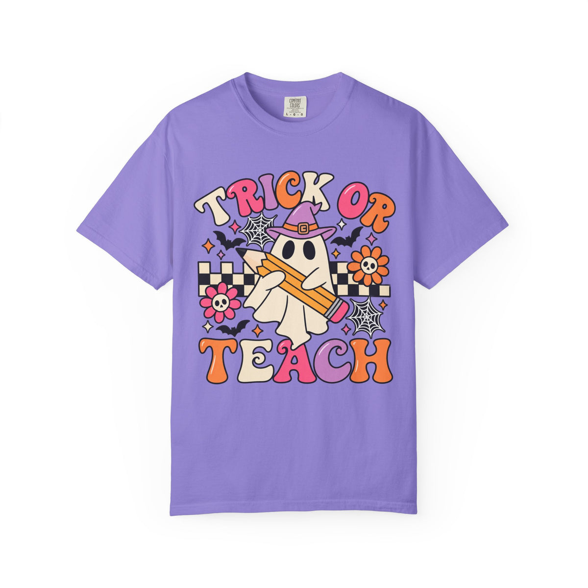 Trick or Teach ghost Halloween T-Shirt | Teacher Halloween shirt