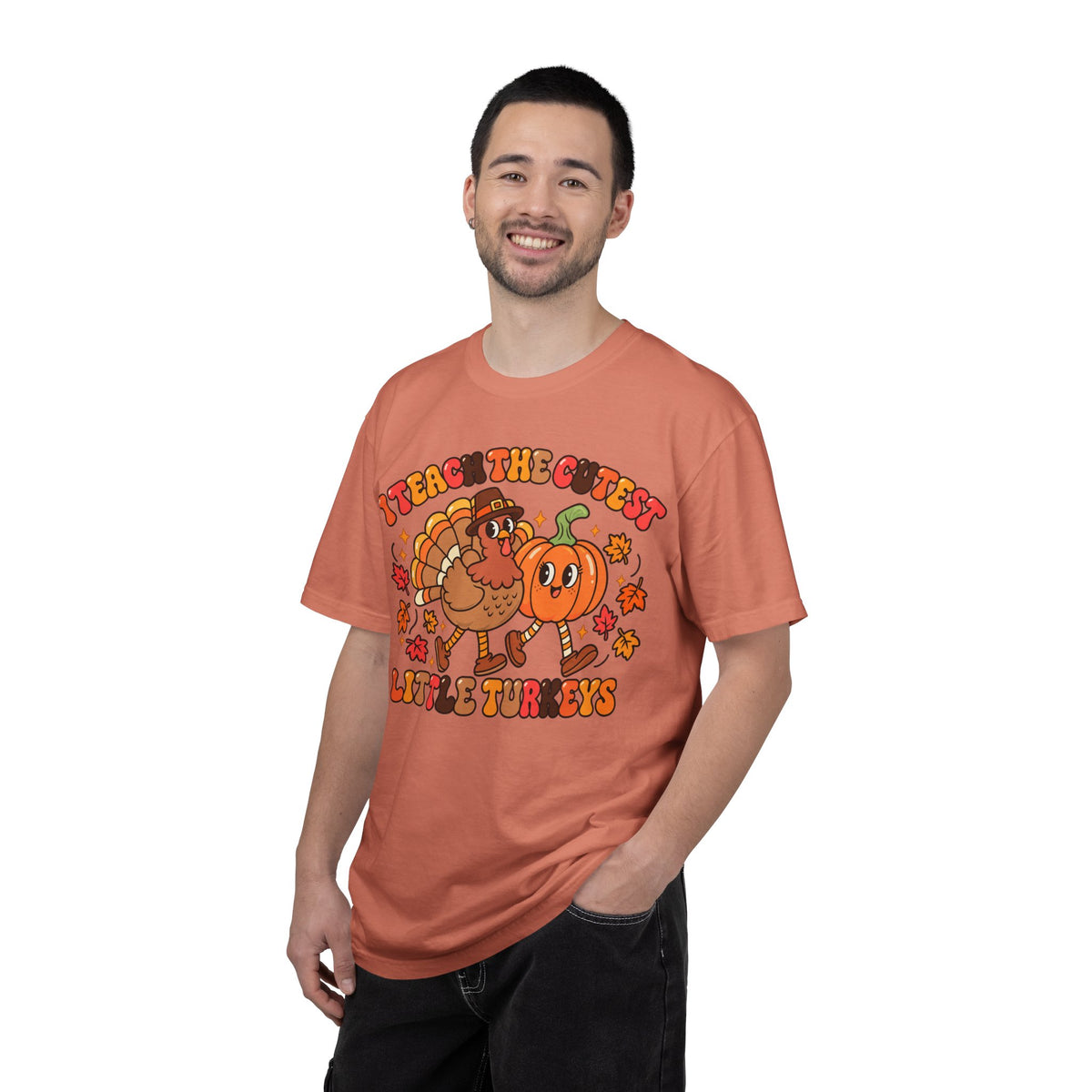 I Teach the Cutest Little Turkeys T-shirt | Thanksgiving Teacher Shirt