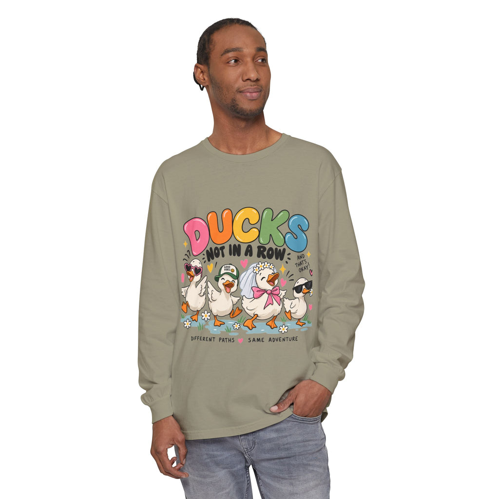 Unisex Garment-dyed Long Sleeve T-Shirt