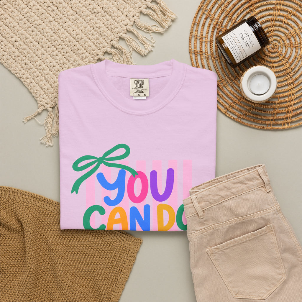 You Can Do Hard Things T-shirt | Colorful Motivational Typography