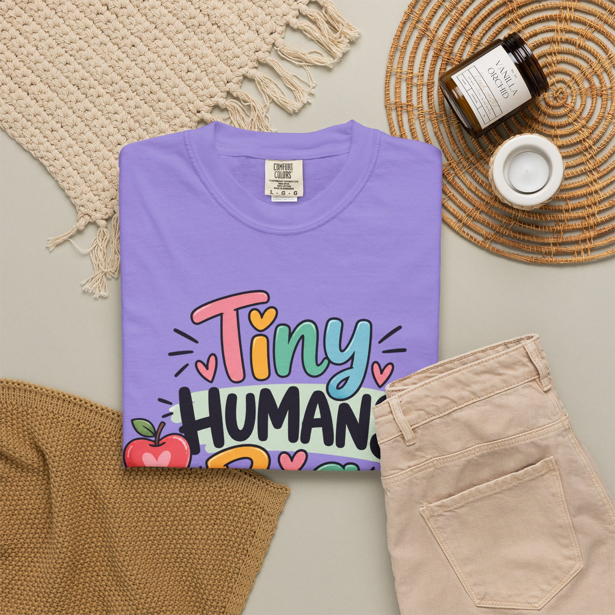 Tiny Humans Big Impact T-shirt | Teacher Kids Classroom Design