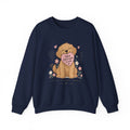 Cute Golden Retriever Holding Heart ABA Changes Lives sweatshirt | Applied Behavior Analysis dog design