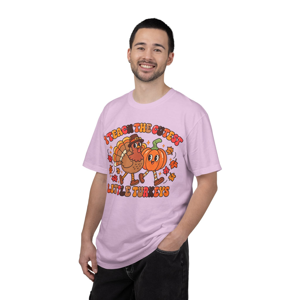 I Teach the Cutest Little Turkeys T-shirt | Thanksgiving Teacher Shirt