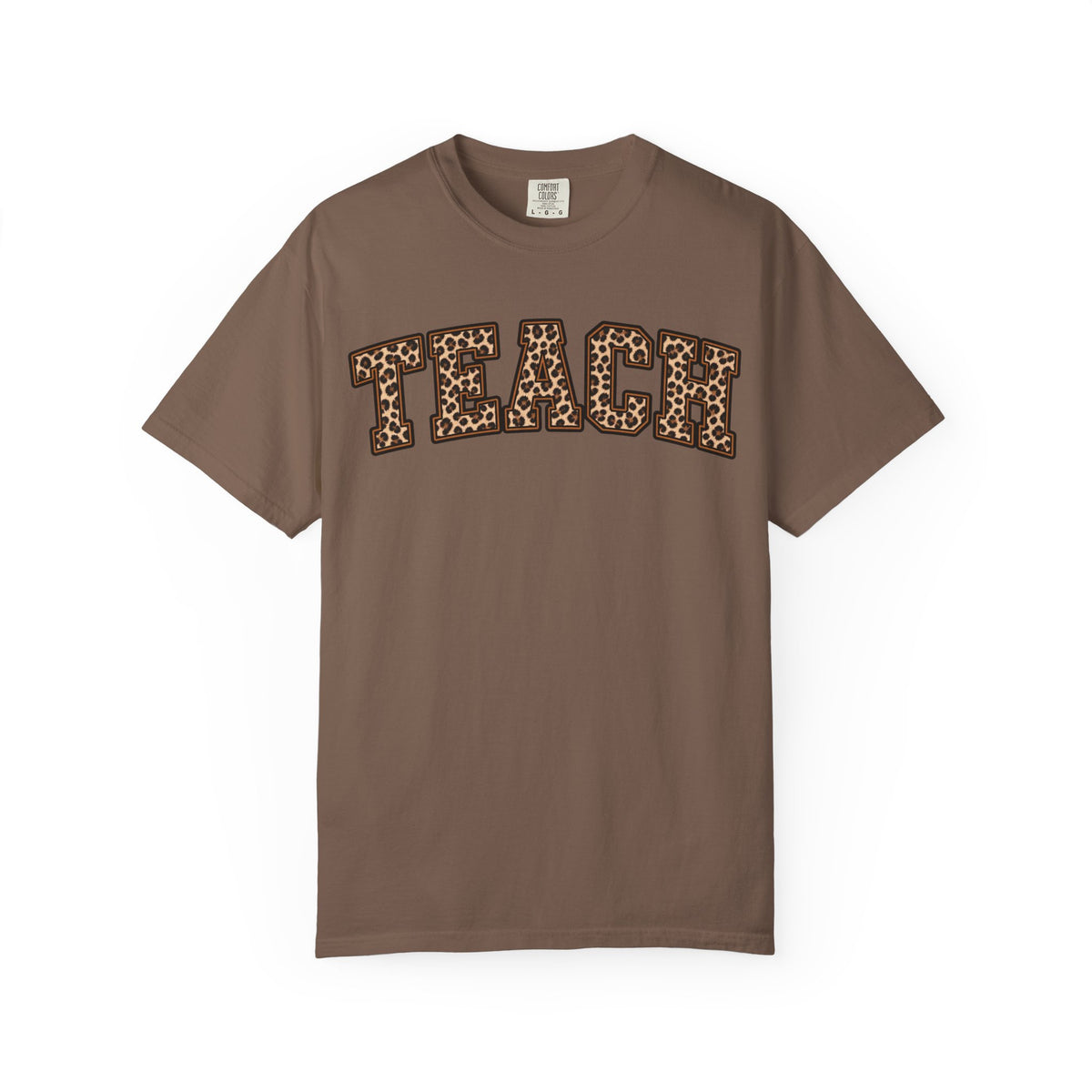 Leopard Print TEACH T-Shirt | Teacher Shirt, Animal Print Typography