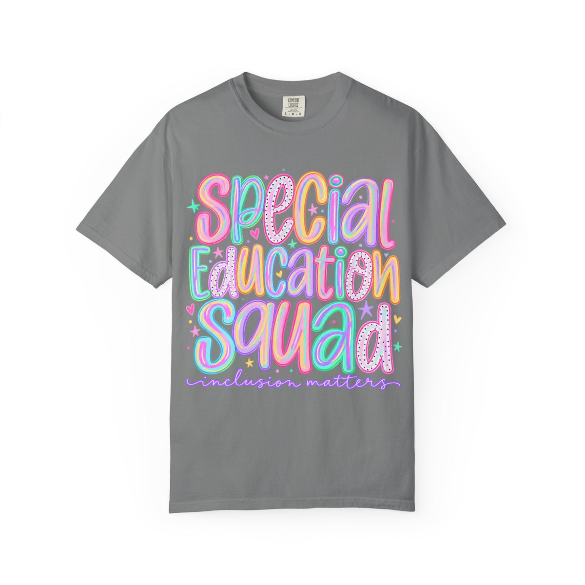 Special Education Squad T-Shirt | Inclusion Matters, Pastel Handlettering