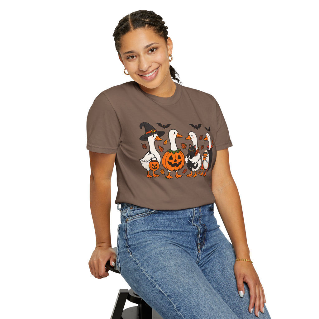 Halloween Ducks T-shirt | Geese in Costumes, Pumpkin Jack-O’-Lantern