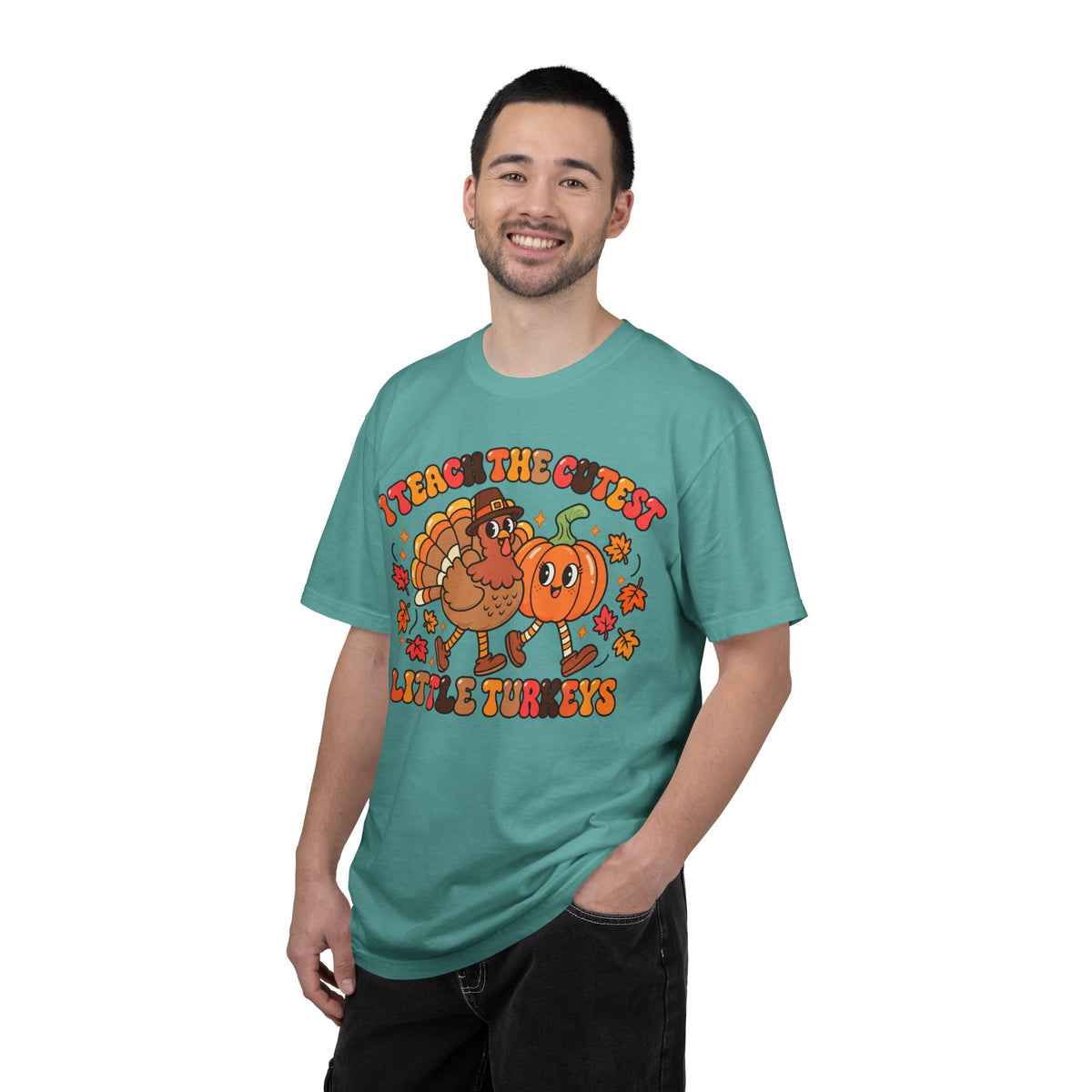 I Teach the Cutest Little Turkeys T-shirt | Thanksgiving Teacher Shirt