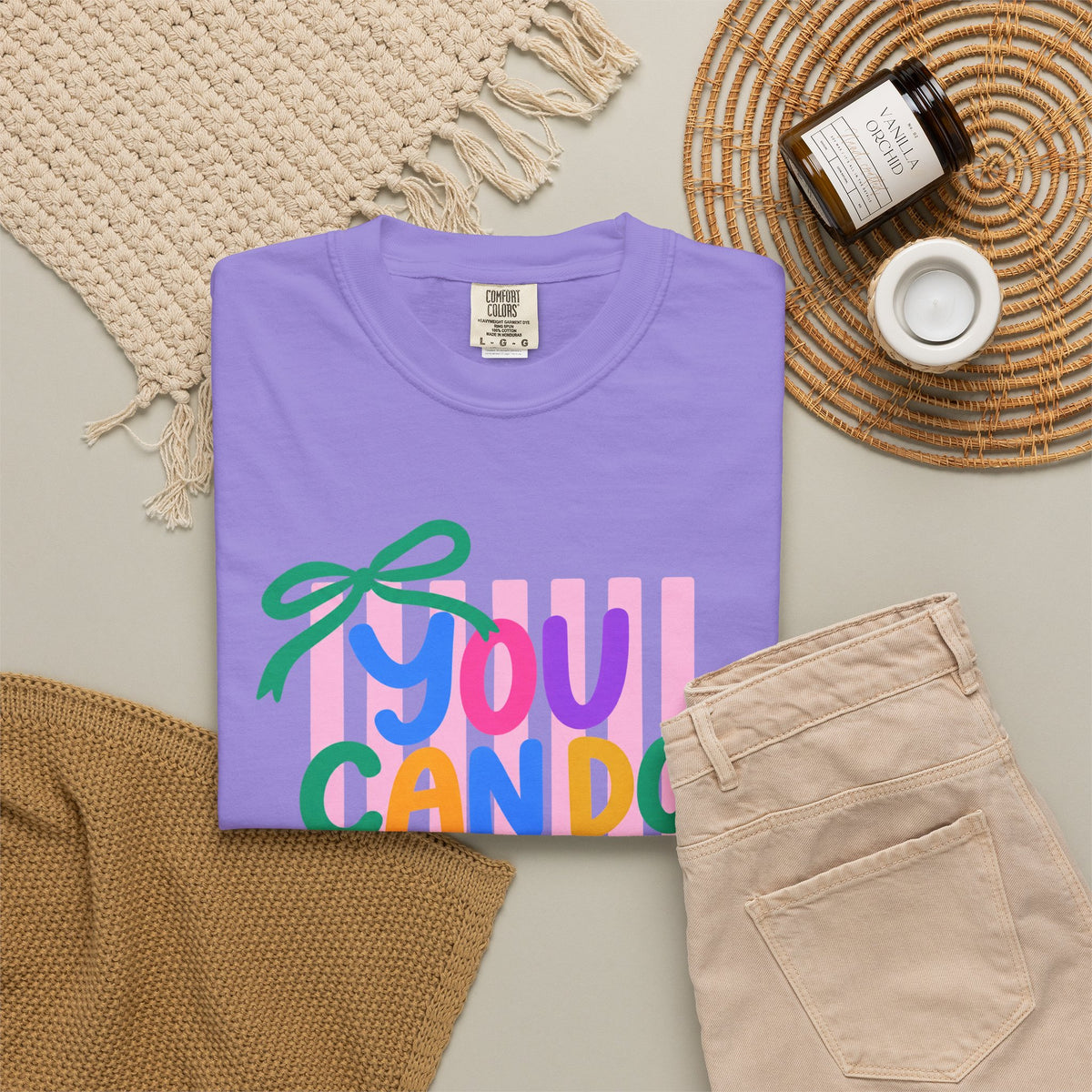You Can Do Hard Things T-shirt | Colorful Motivational Typography
