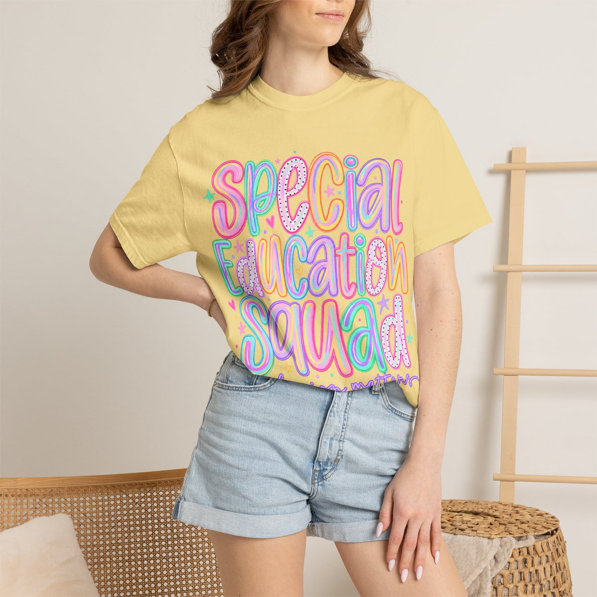 Special Education Squad T-Shirt | Inclusion Matters, Pastel Handlettering