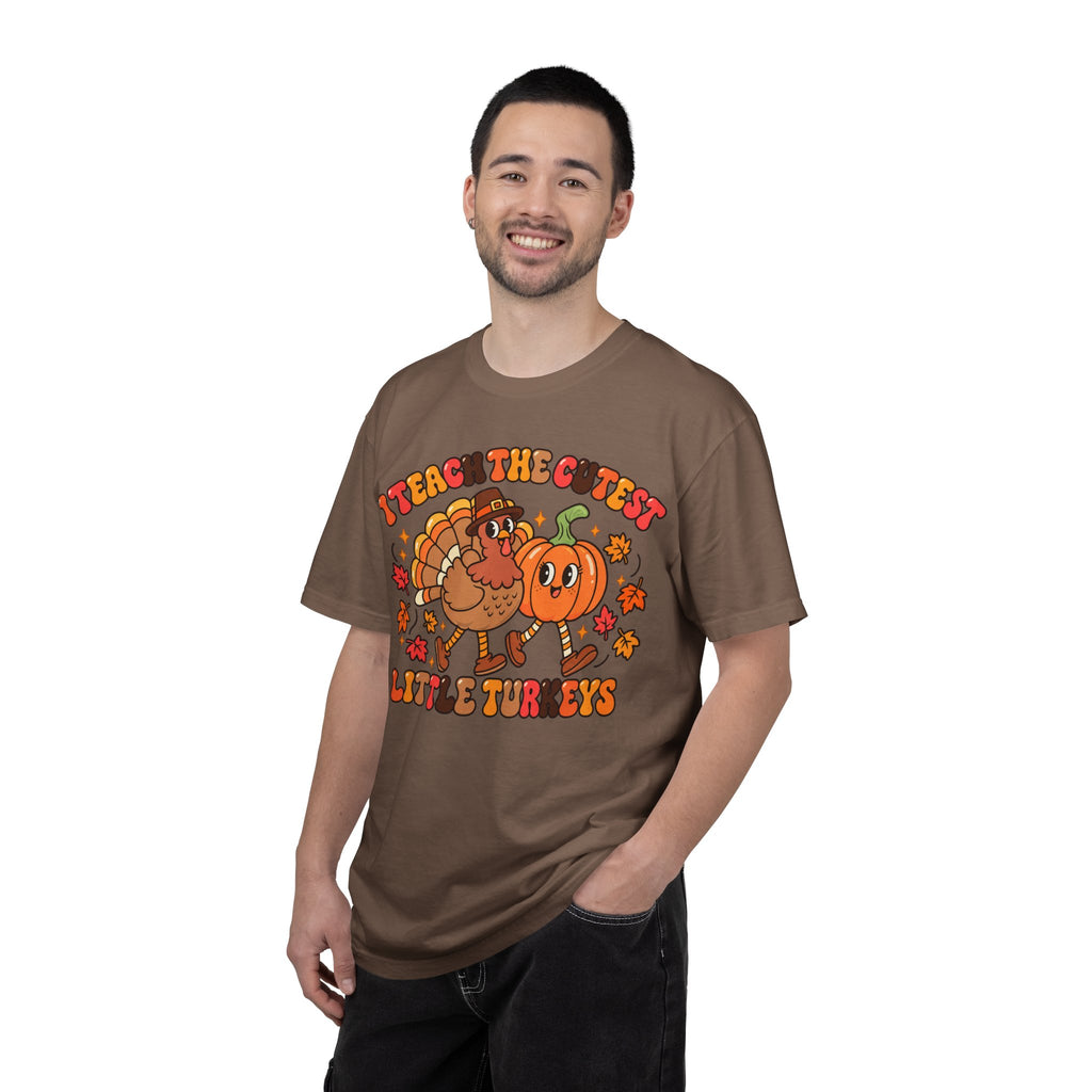 I Teach the Cutest Little Turkeys T-shirt | Thanksgiving Teacher Shirt