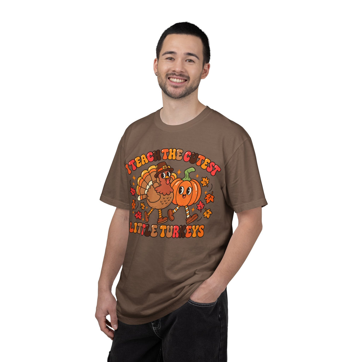 I Teach the Cutest Little Turkeys T-shirt | Thanksgiving Teacher Shirt