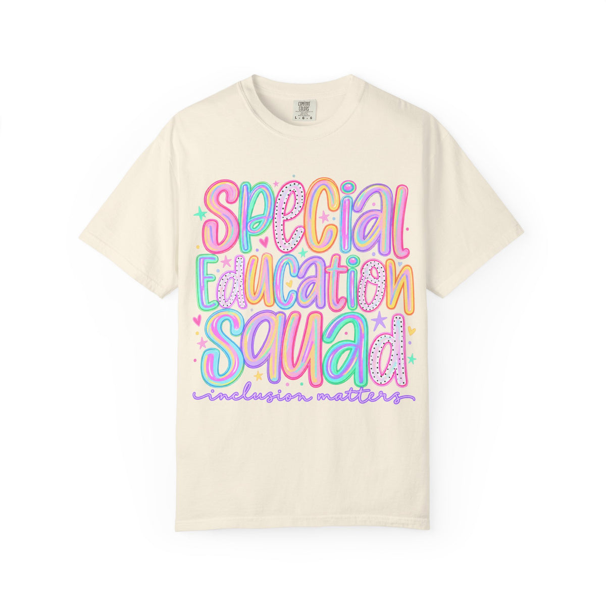 Special Education Squad T-Shirt | Inclusion Matters, Pastel Handlettering