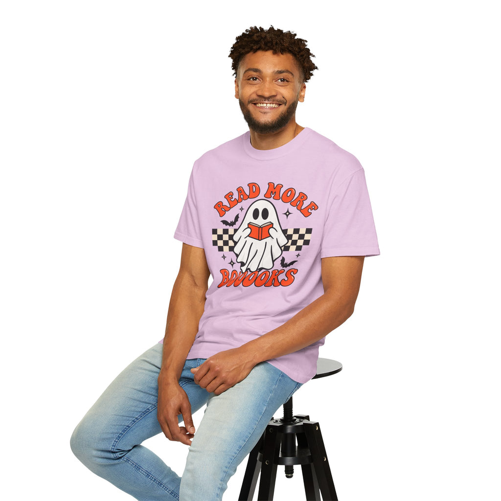 Read More Booooks ghost reading T-Shirt | Halloween book lover tee