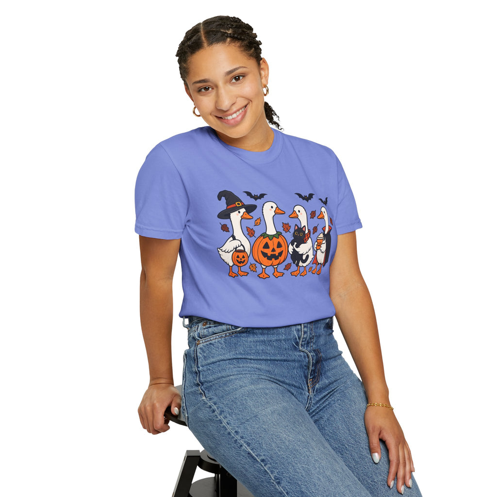 Halloween Ducks T-shirt | Geese in Costumes, Pumpkin Jack-O’-Lantern