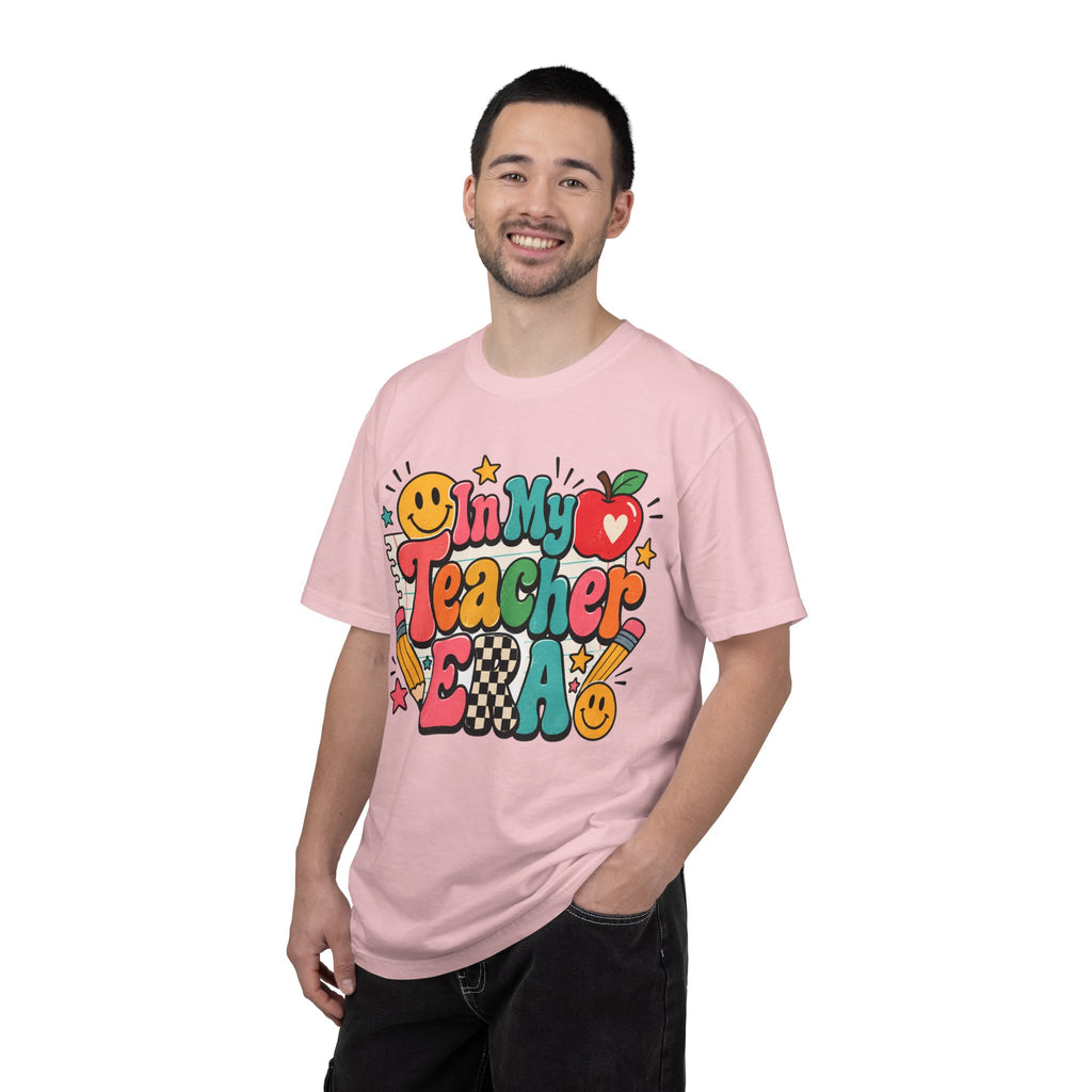 In My Teacher Era T-shirt | Retro School Graphic, Apple & Pencils