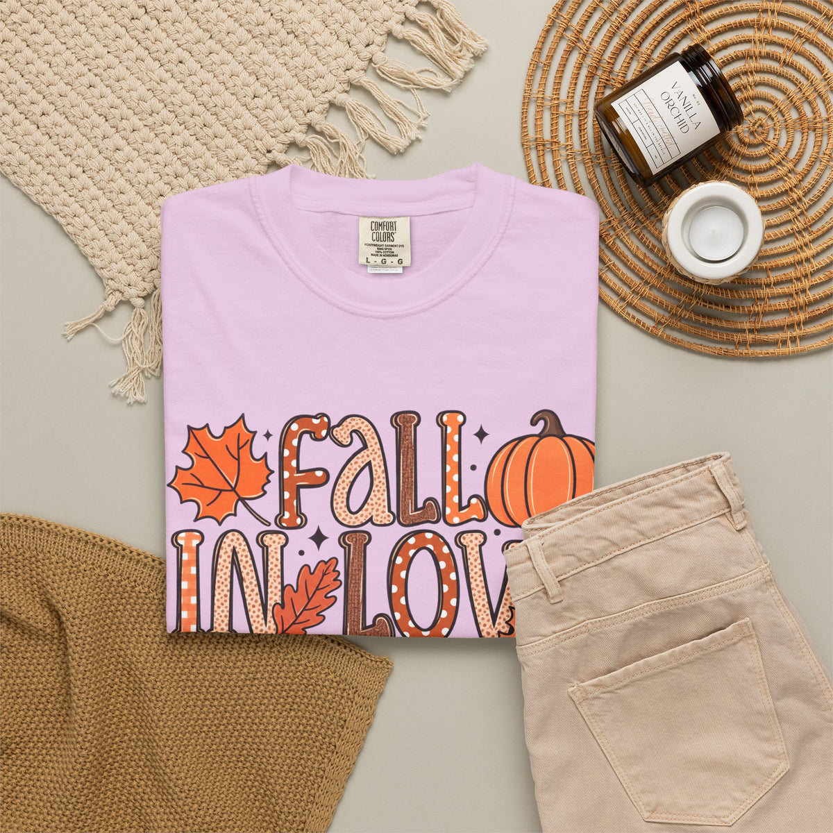 Fall in Love with Learning T-Shirt | Teacher Autumn Pumpkin Leaves