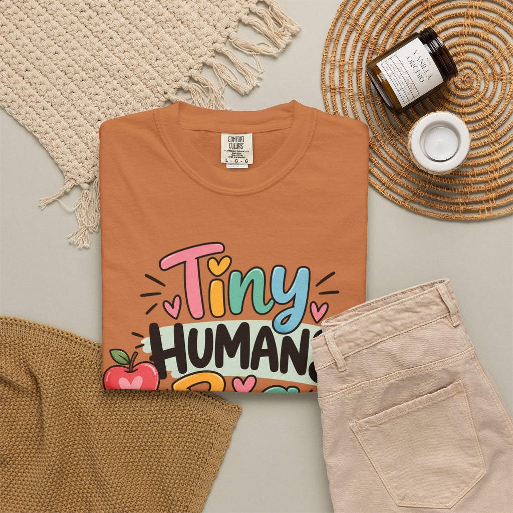 Tiny Humans Big Impact T-shirt | Teacher Kids Classroom Design